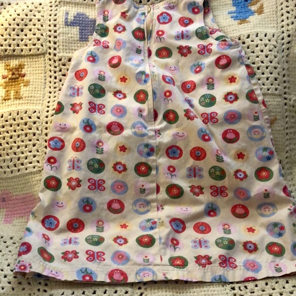 Chiboogi girls H&M size 5T 100% cotton Summer Sundress - butterflies & Flowers - Picture 4 of 10